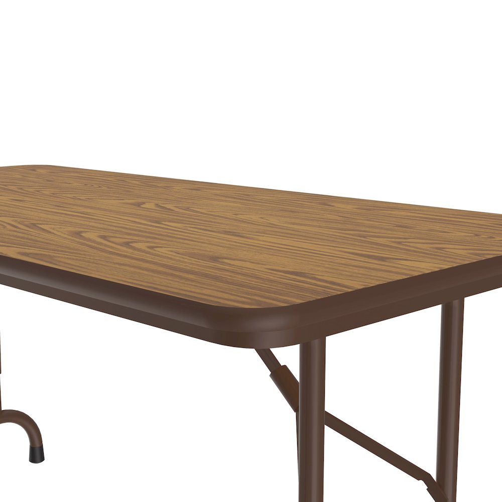 Adjustable Height Thermal Fused Laminate Top Folding Table 24x48". Picture 6