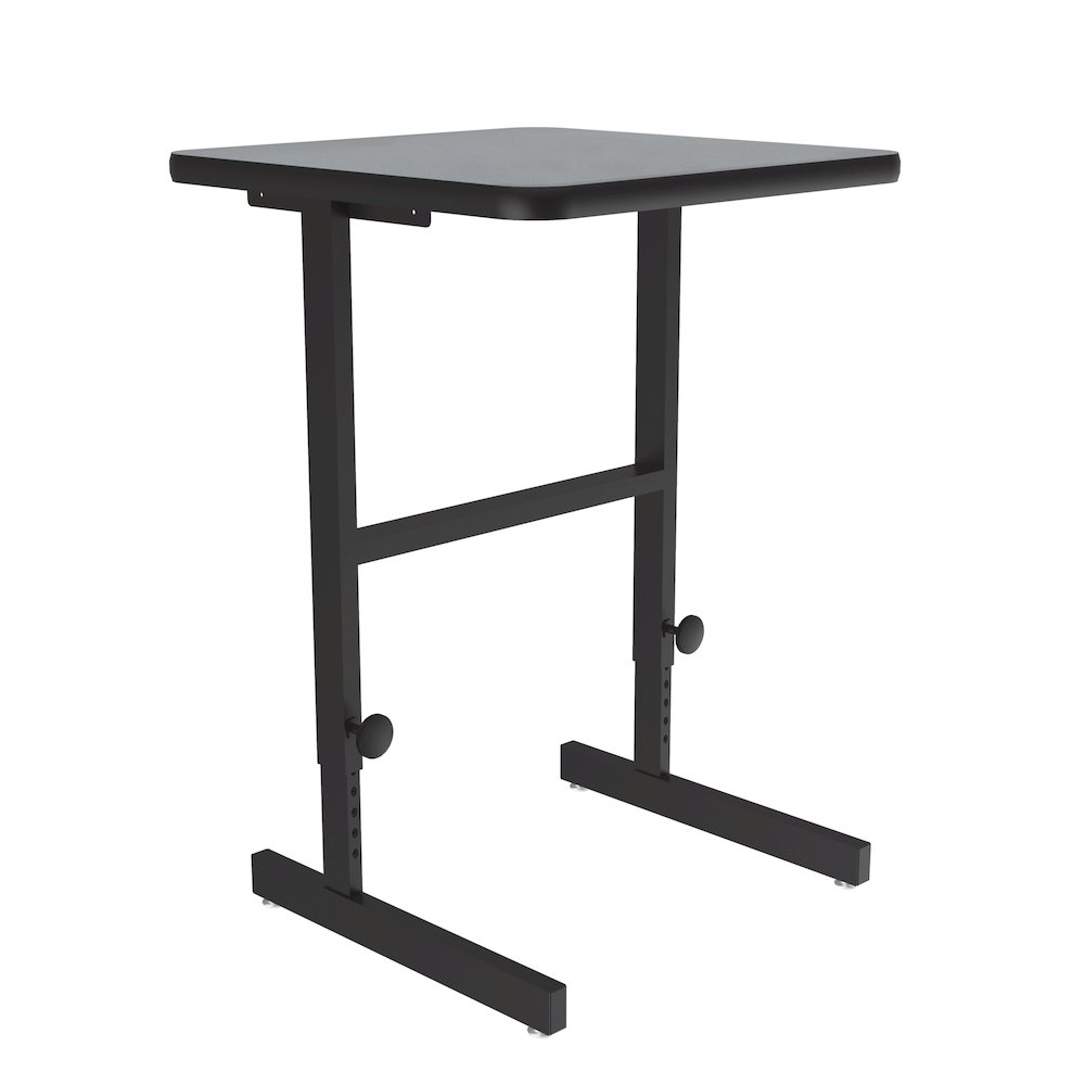 High-Pressure Laminate Top Adjustable Standing  Height Work Station 20x24. Picture 11