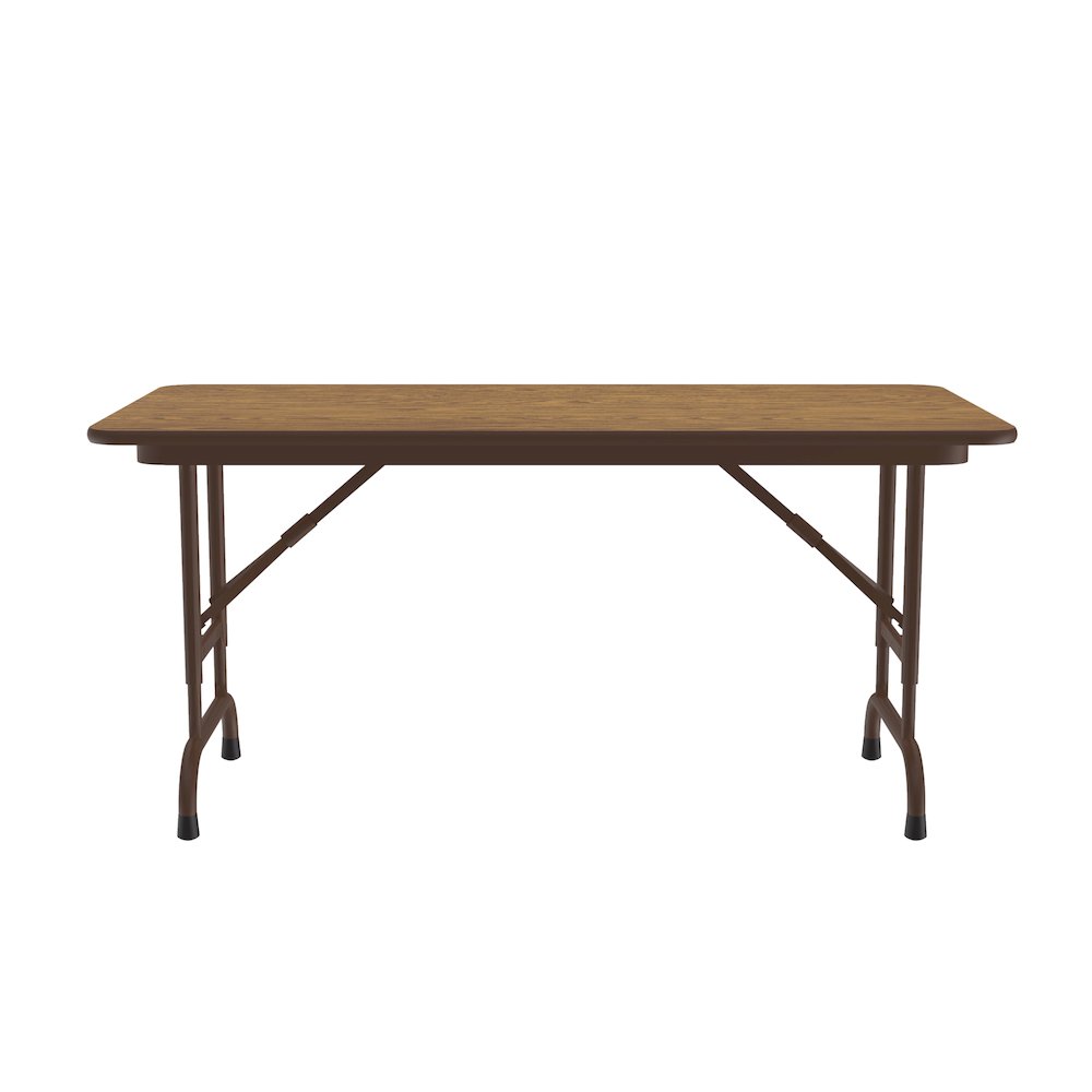 Adjustable Height Thermal Fused Laminate Top Folding Table 24x48". Picture 1