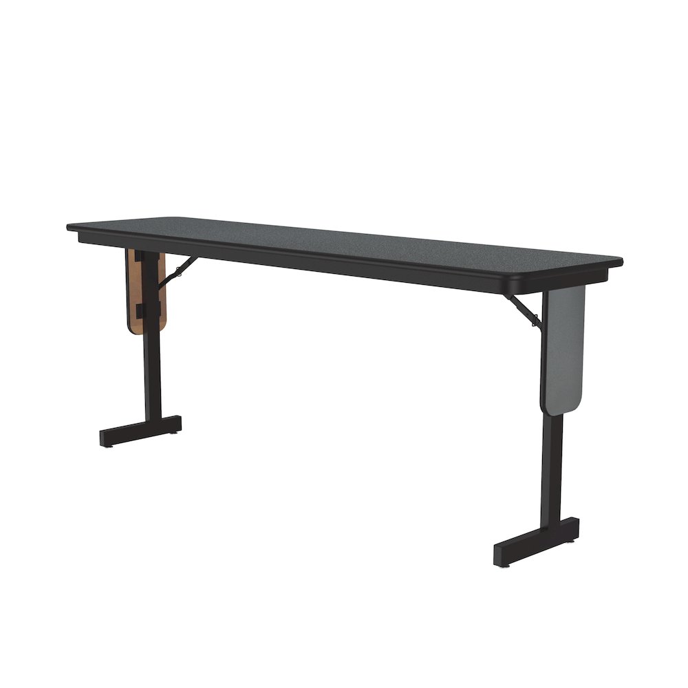 Deluxe High-Pressure Folding Seminar Table with Panel Leg 18x60". Picture 8