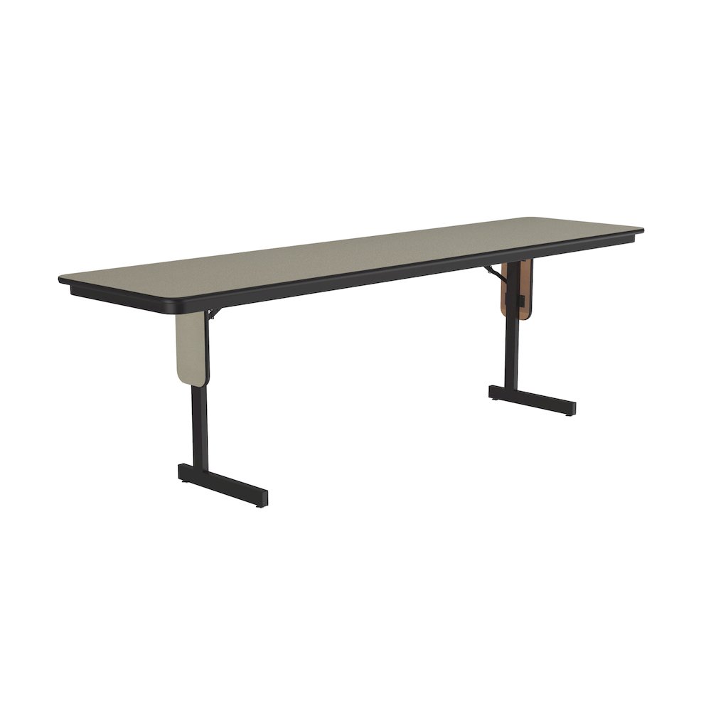 Deluxe High-Pressure Folding Seminar Table with Panel Leg 24x96". Picture 6