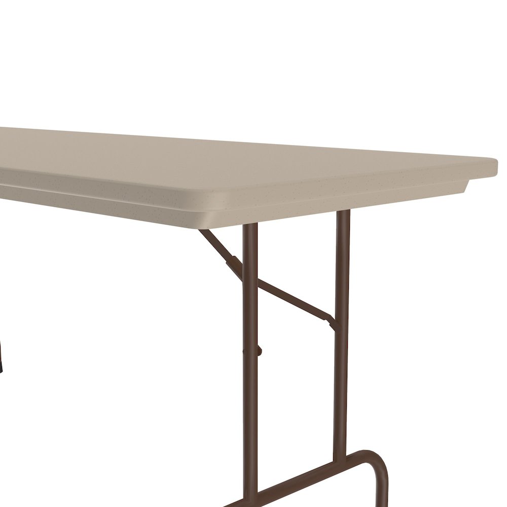 Commercial Blow-Molded Plastic Folding Table 30x60". Picture 3