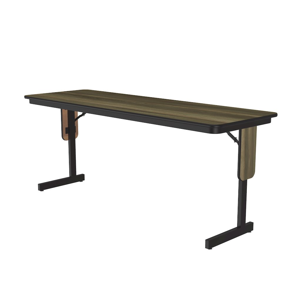 Deluxe High-Pressure Folding Seminar Table with Panel Leg 24x72". Picture 1