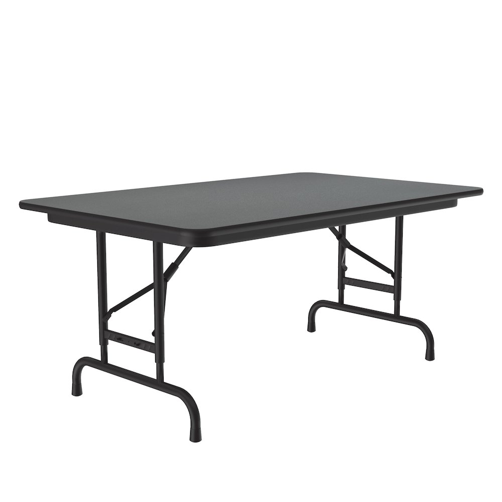 Adjustable Height High Pressure Top Folding Table 30x48". Picture 1