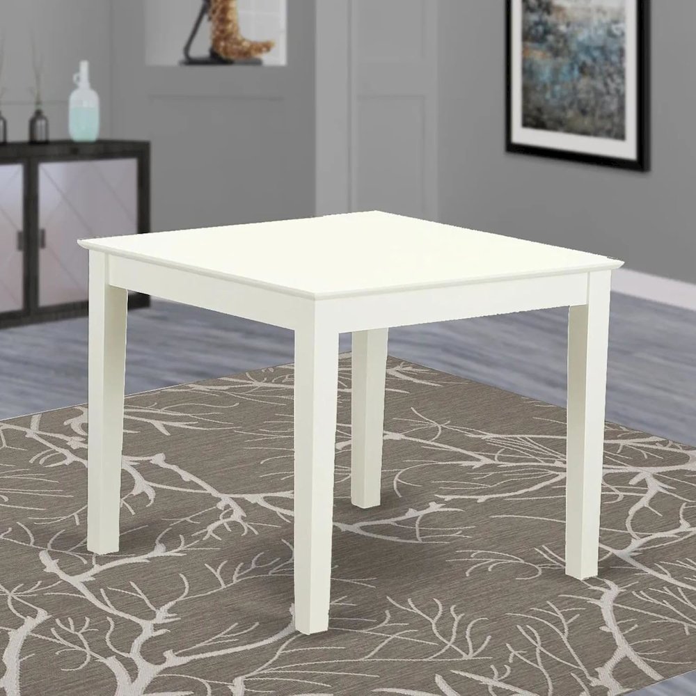 Oxford  Square  Dining  Table  -  Linen  White. Picture 2