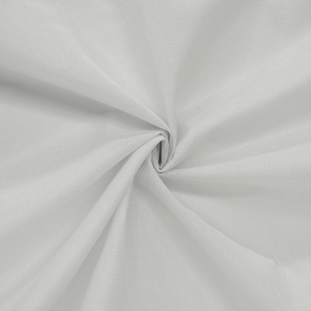 Weathershield Insulated Sheer Rod Pocket Curtain Panel 50 x 72 in White. Picture 4