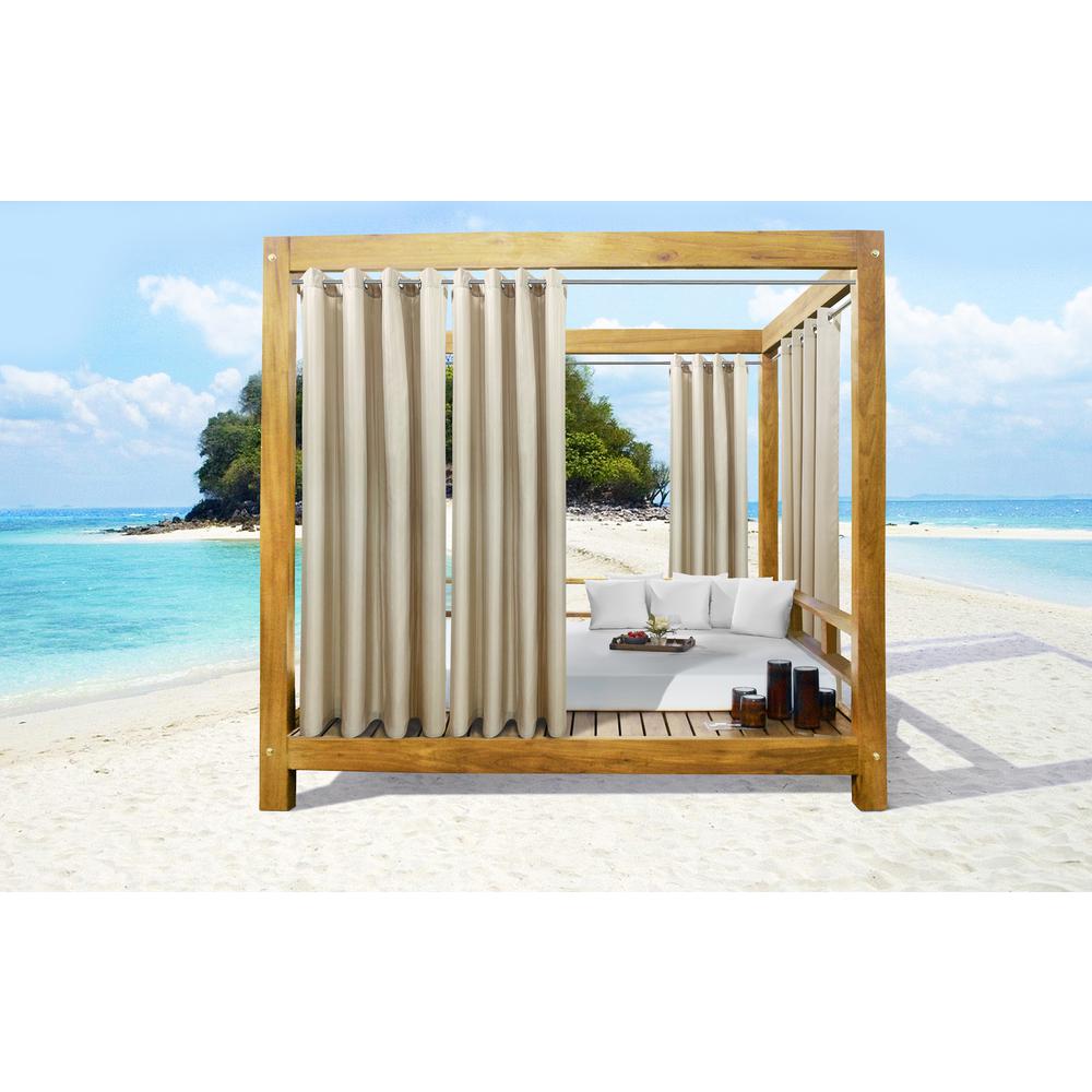 Seascapes Grommet Panel Pair each 50 x 84 in Linen. Picture 1