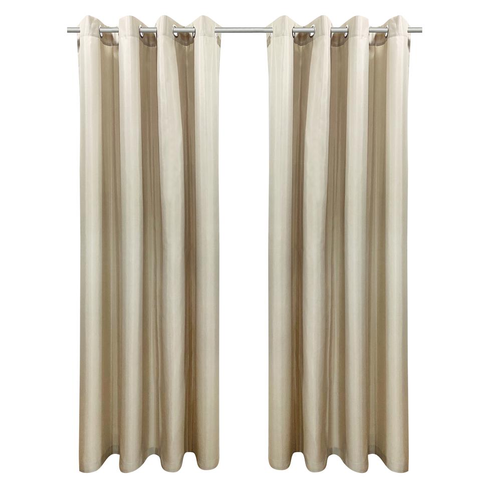 Seascapes Grommet Panel Pair each 50 x 84 in Linen. Picture 3