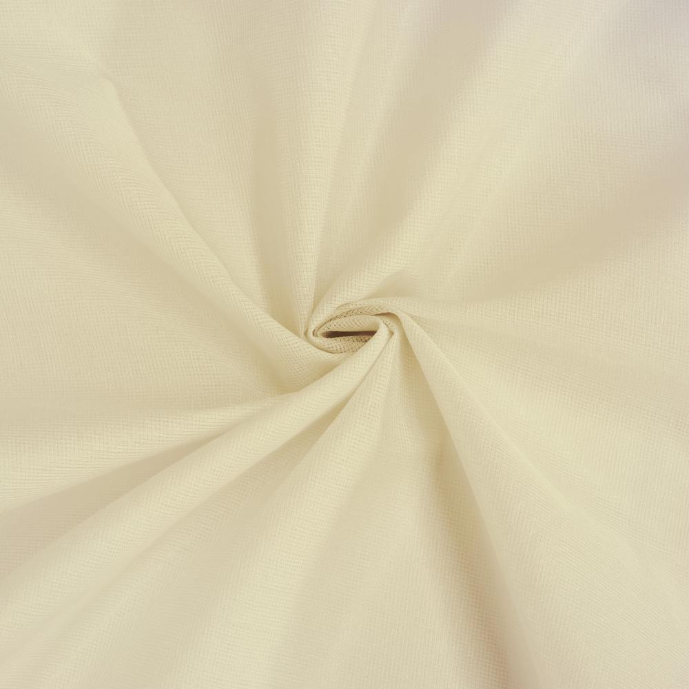 Weathershield Insulated Sheer Rod Pocket Curtain Panel 50 x 72 in Ivory. Picture 4