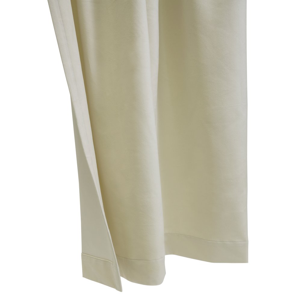 Seren Room Darkening Dual Header Curtain Panel 50 x 95 in Natural. Picture 3