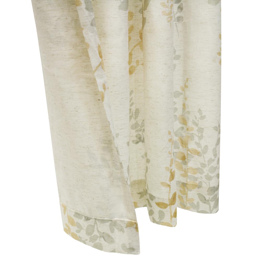 Lana Light Filtering Grommet Curtain Panel 50 x 95 in Ivory. Picture 3