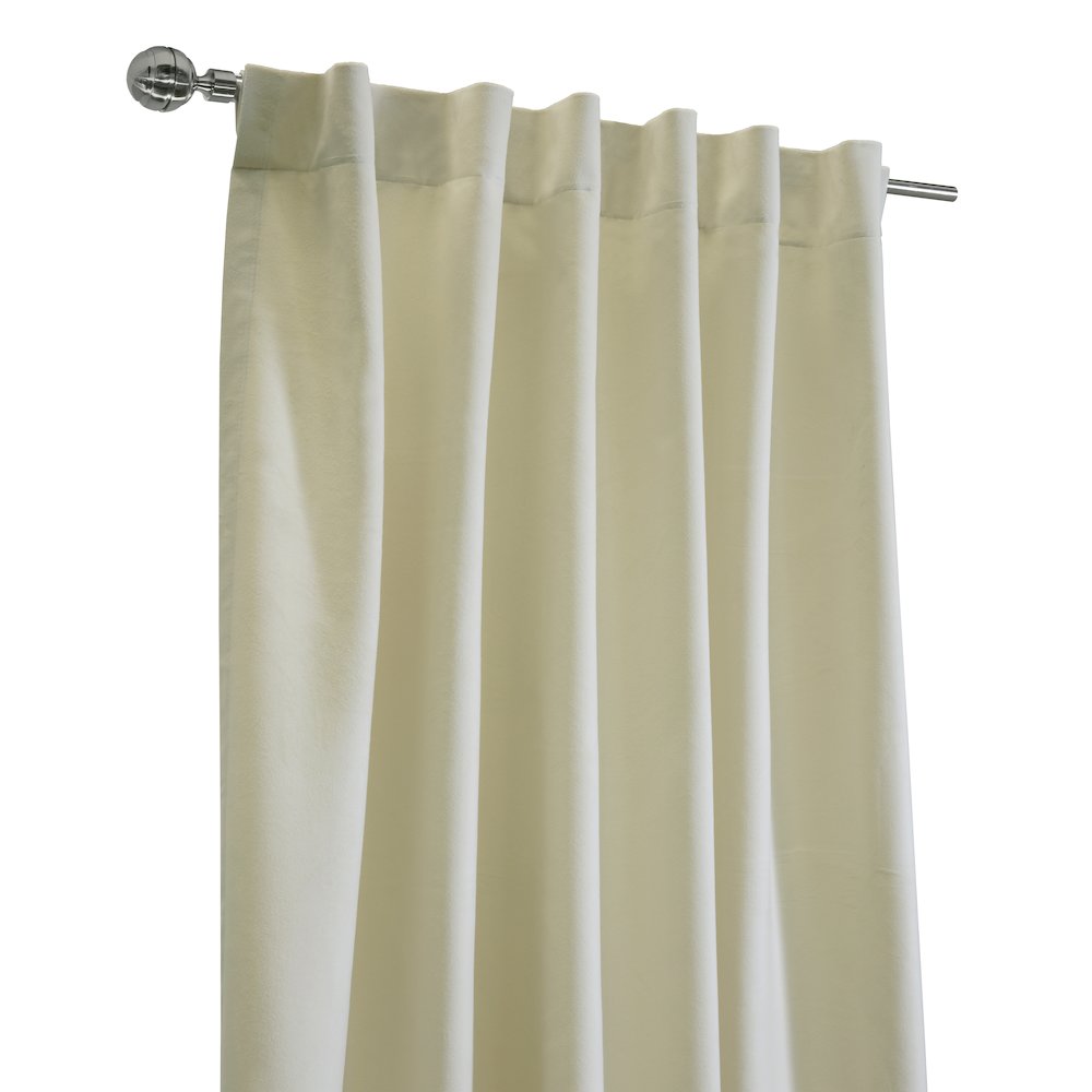 Seren Room Darkening Dual Header Curtain Panel 50 x 95 in Natural. Picture 2