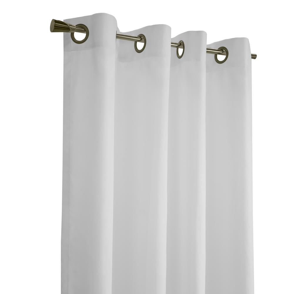 Rhapsody Lined Grommet Curtain Panel Window Dressing 104 x 95 in White. Picture 3