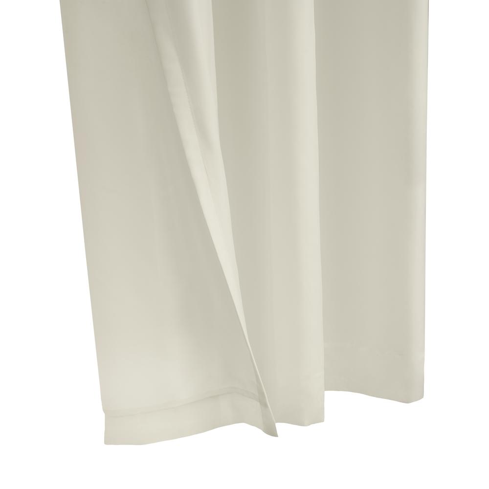 Rhapsody Lined Grommet Curtain Panel Window Dressing 54 x 108 in Ivory. Picture 4