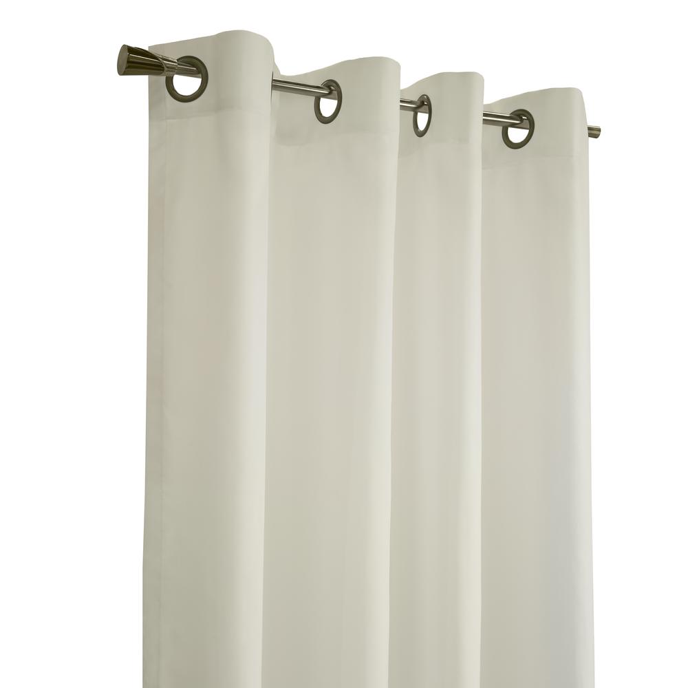 Rhapsody Lined Grommet Curtain Panel Window Dressing 104 x 63 in Ivory. Picture 3