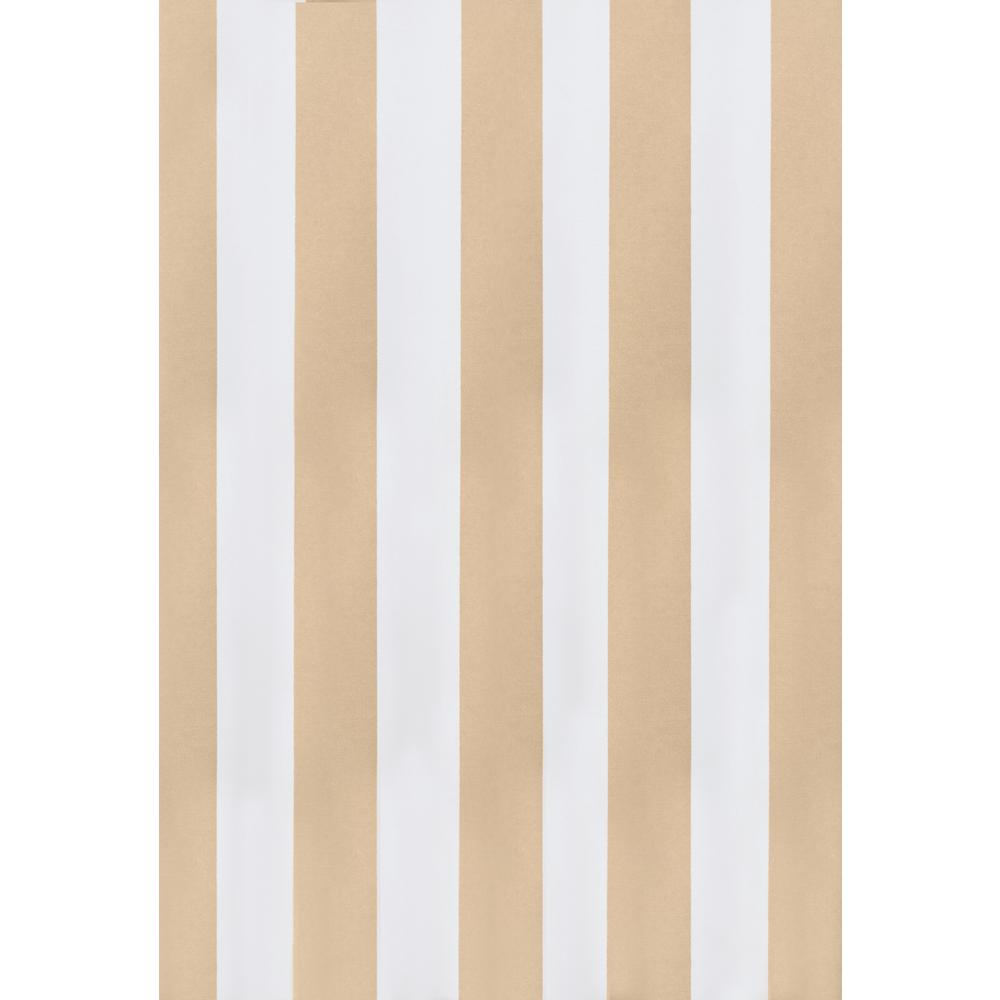 Escape Stripe Grommet Curtain Panel Window Dressing 54 x 96 in Khaki. Picture 2