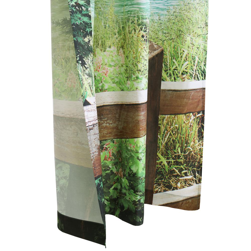 Photo Real Landscape Light Filtering Pole Top Curtain Panel Pair each 37 x 84. Picture 5