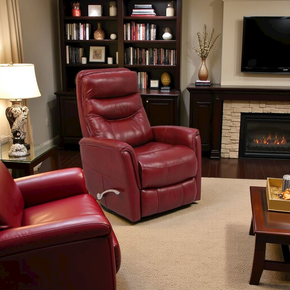 Rouge Recliner Nursery Glider – Elegant Boucle Chairs for Comfort. Picture 5
