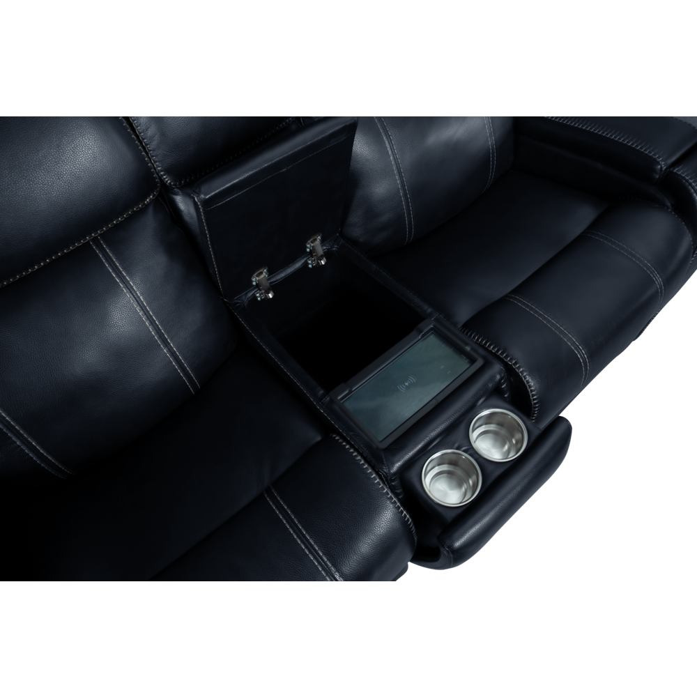 Glenwood Loveseat Console w/Power Recline, Power Head Rests & Power Lumbar. Picture 7