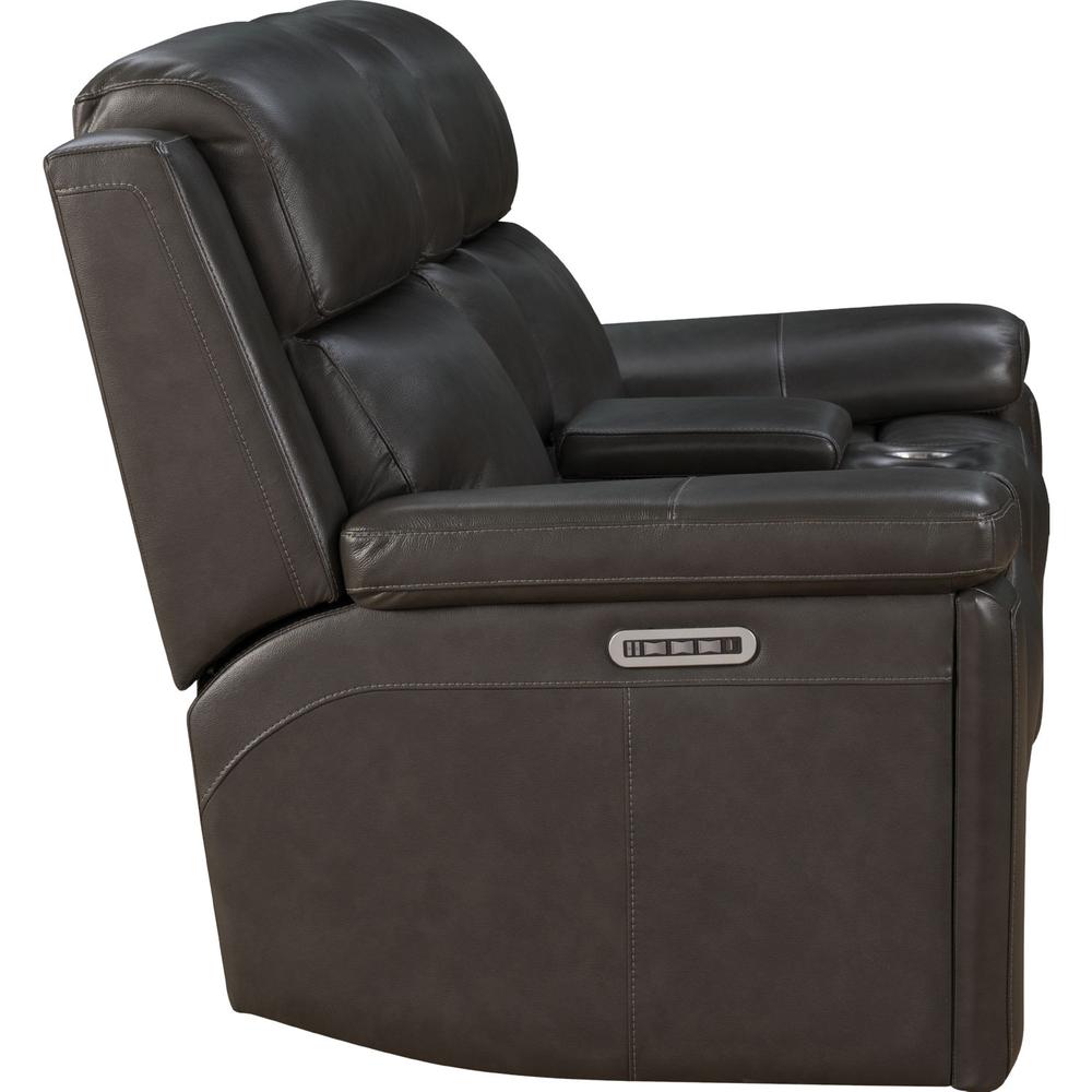 Power Reclining Console Loveseat, Power Head Rests, Power Lumbar, Heat & Massage. Picture 3