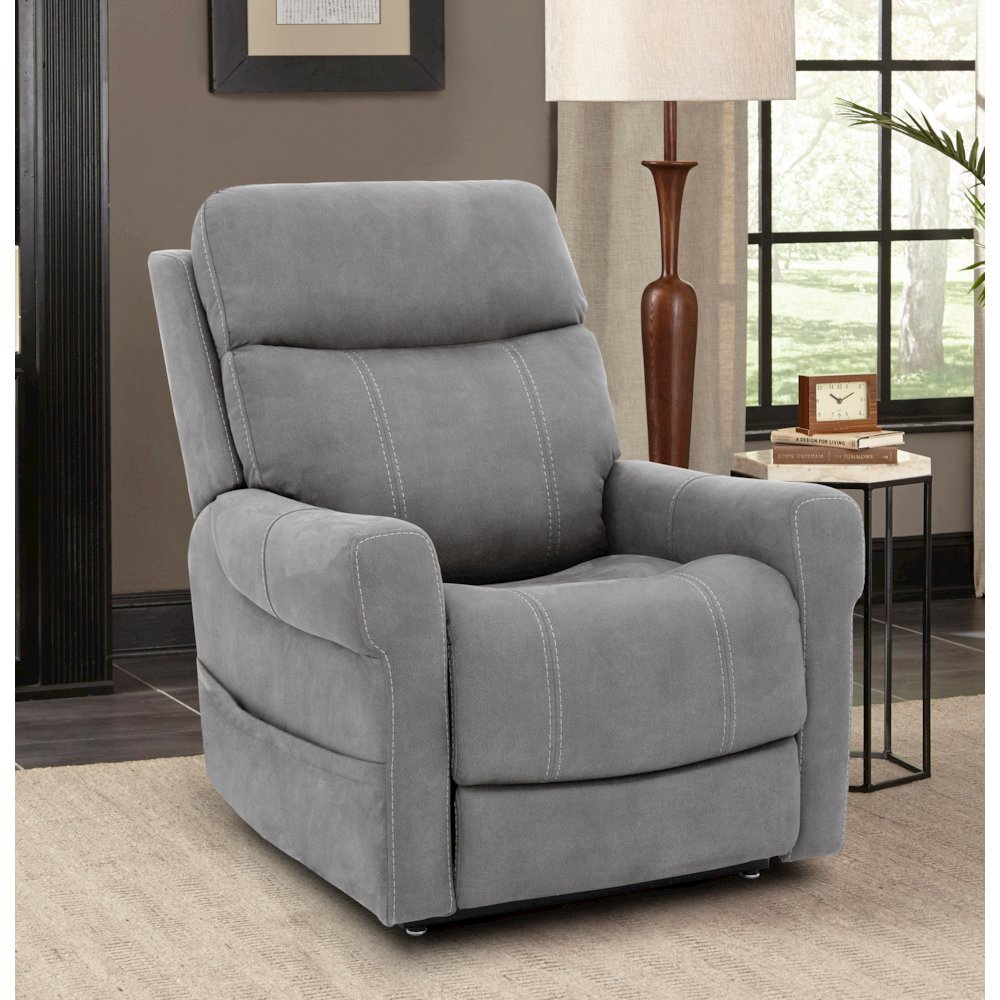 Lloyd Power Lift Recliner w/Power Head Rest, Power Lumbar & 3 Zone Heat. Picture 4