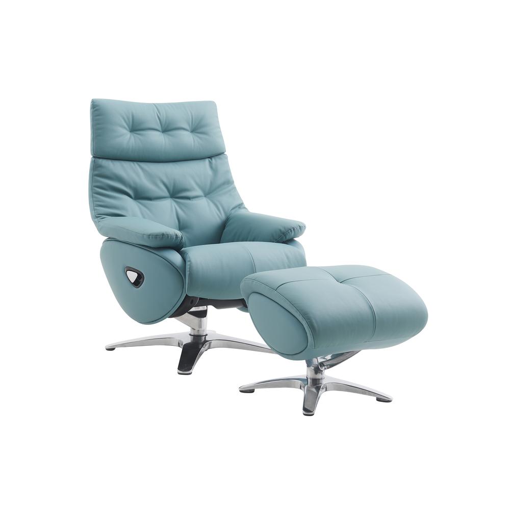 Axel 360 Degree Swivel Pedestal Recliner w/Ottoman. Picture 3