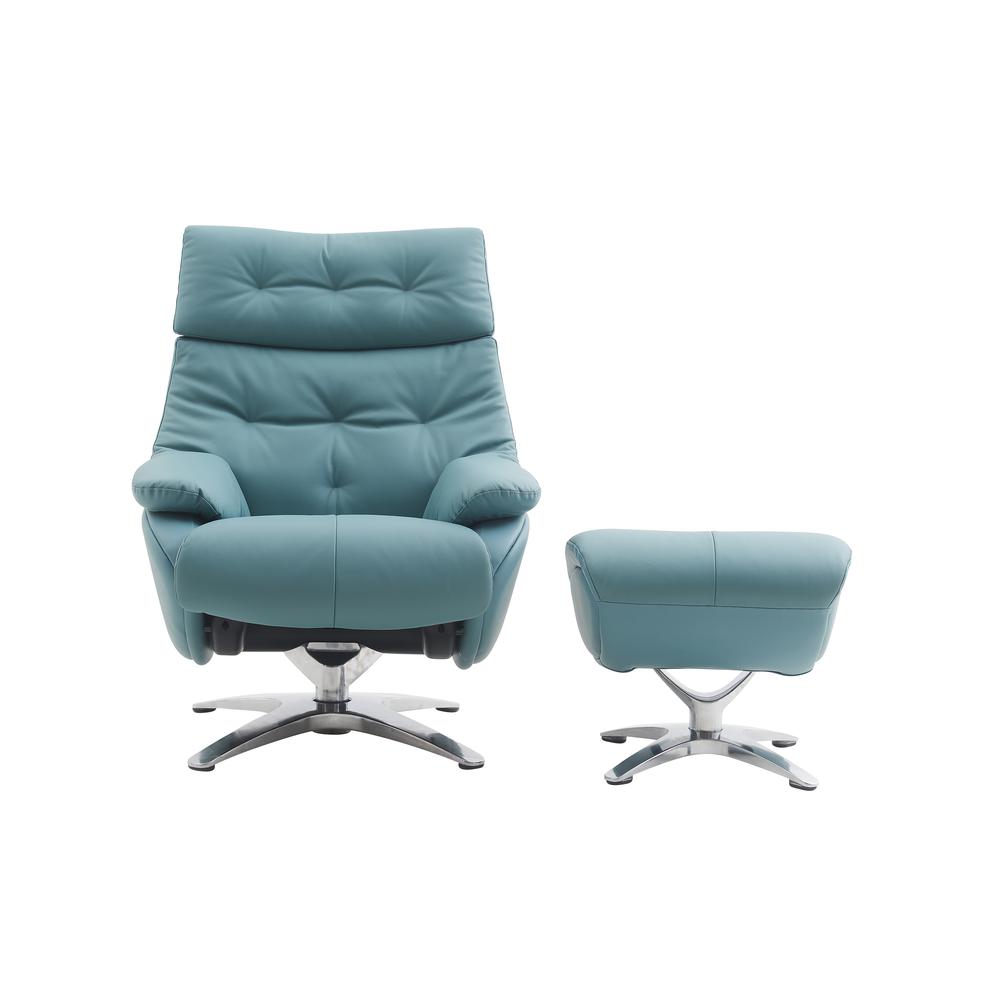 Axel 360 Degree Swivel Pedestal Recliner w/Ottoman. Picture 6