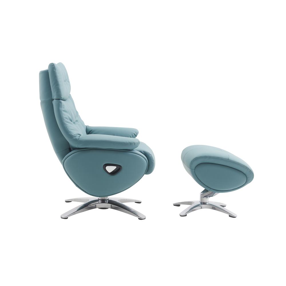 Axel 360 Degree Swivel Pedestal Recliner w/Ottoman. Picture 7