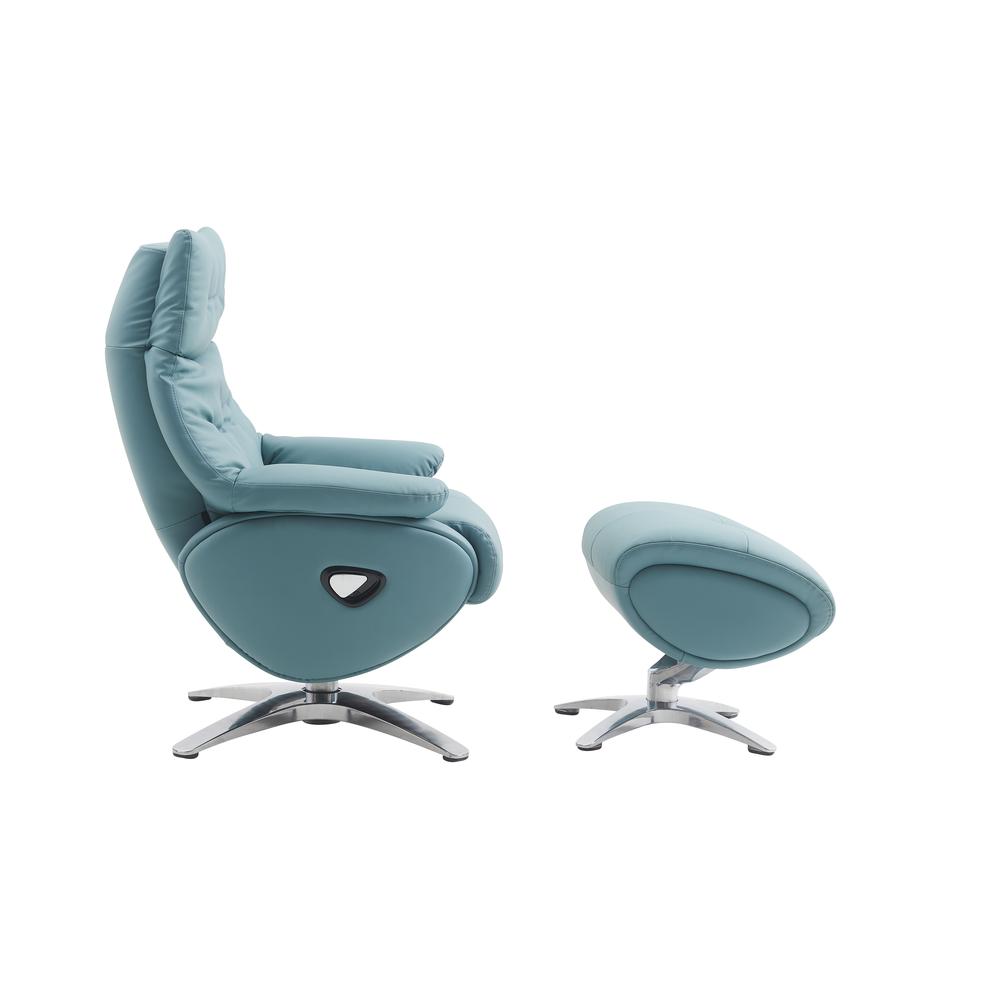 Axel 360 Degree Swivel Pedestal Recliner w/Ottoman. Picture 8