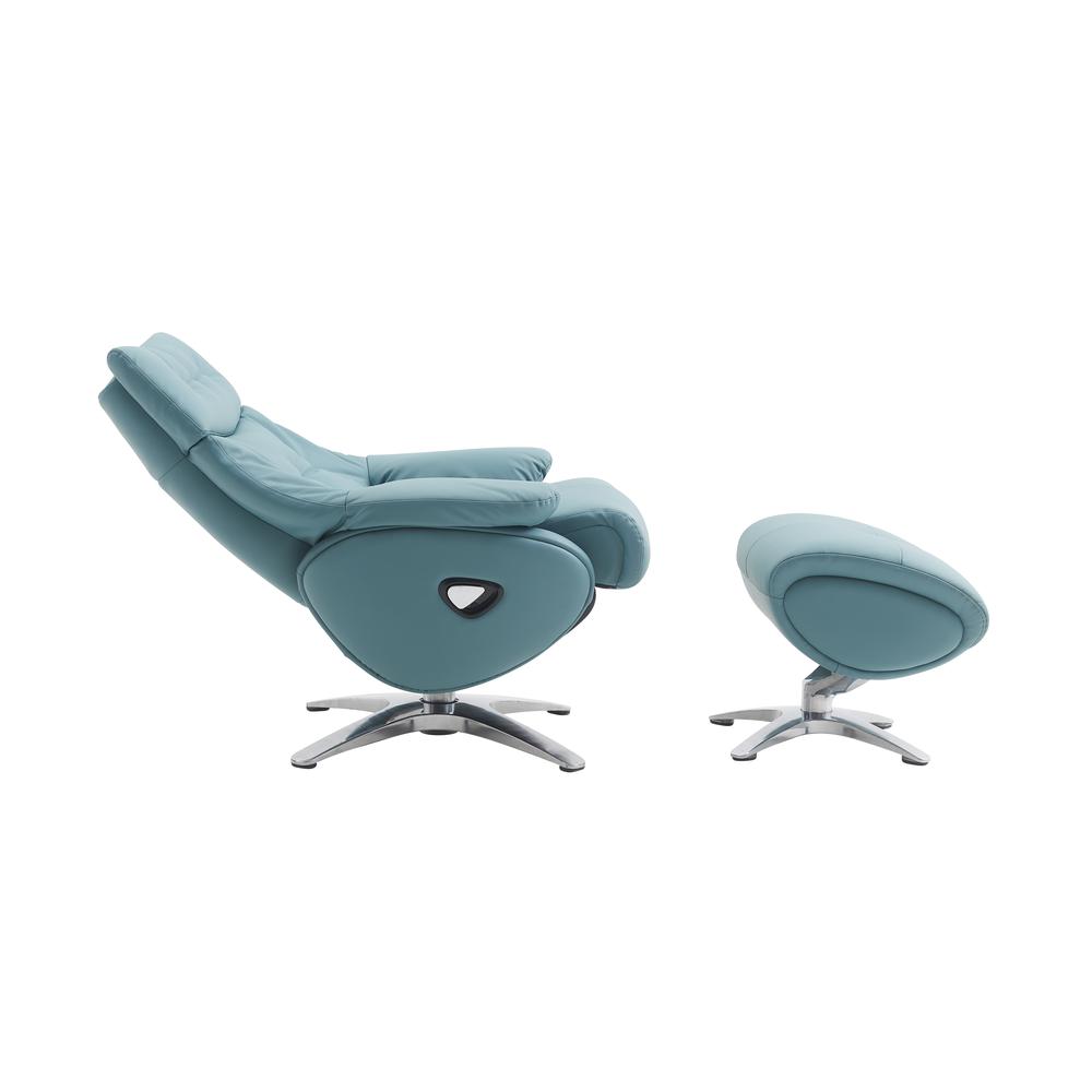 Axel 360 Degree Swivel Pedestal Recliner w/Ottoman. Picture 9