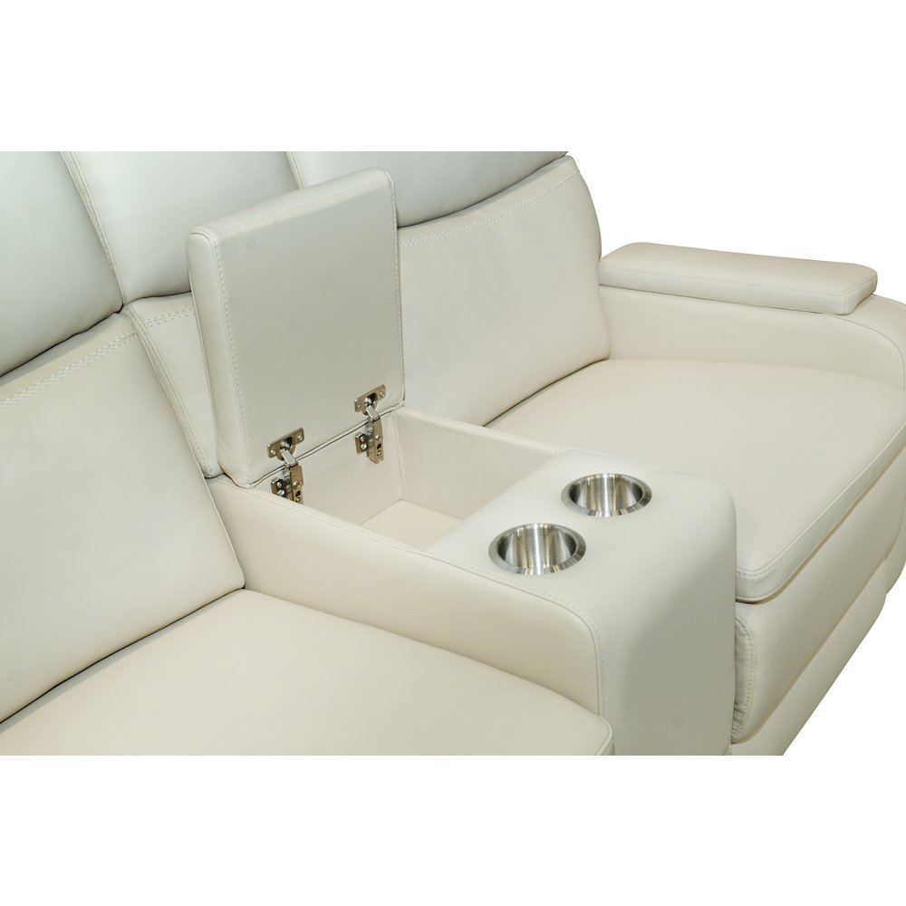 Gunner Console Loveseat Recliner Power Recline, Power Head Rests. Picture 5