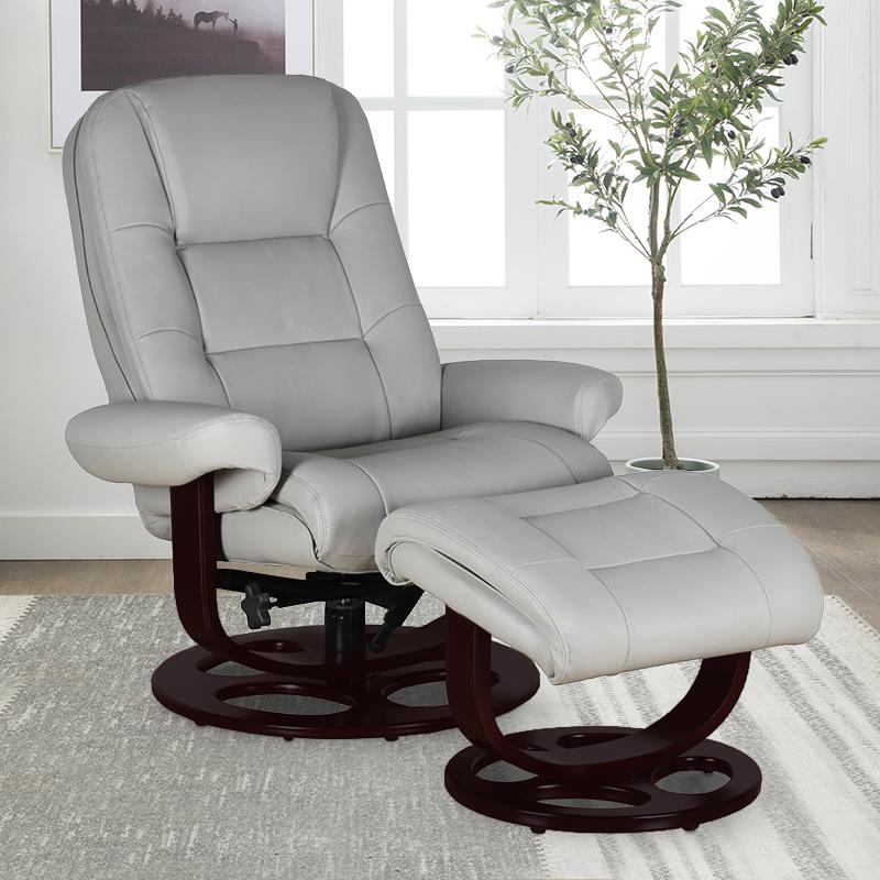 Jacque Swivel Pedestal Recliner w/Ottoman. Picture 7