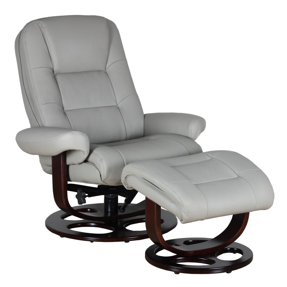 Jacque Swivel Pedestal Recliner w/Ottoman. Picture 1