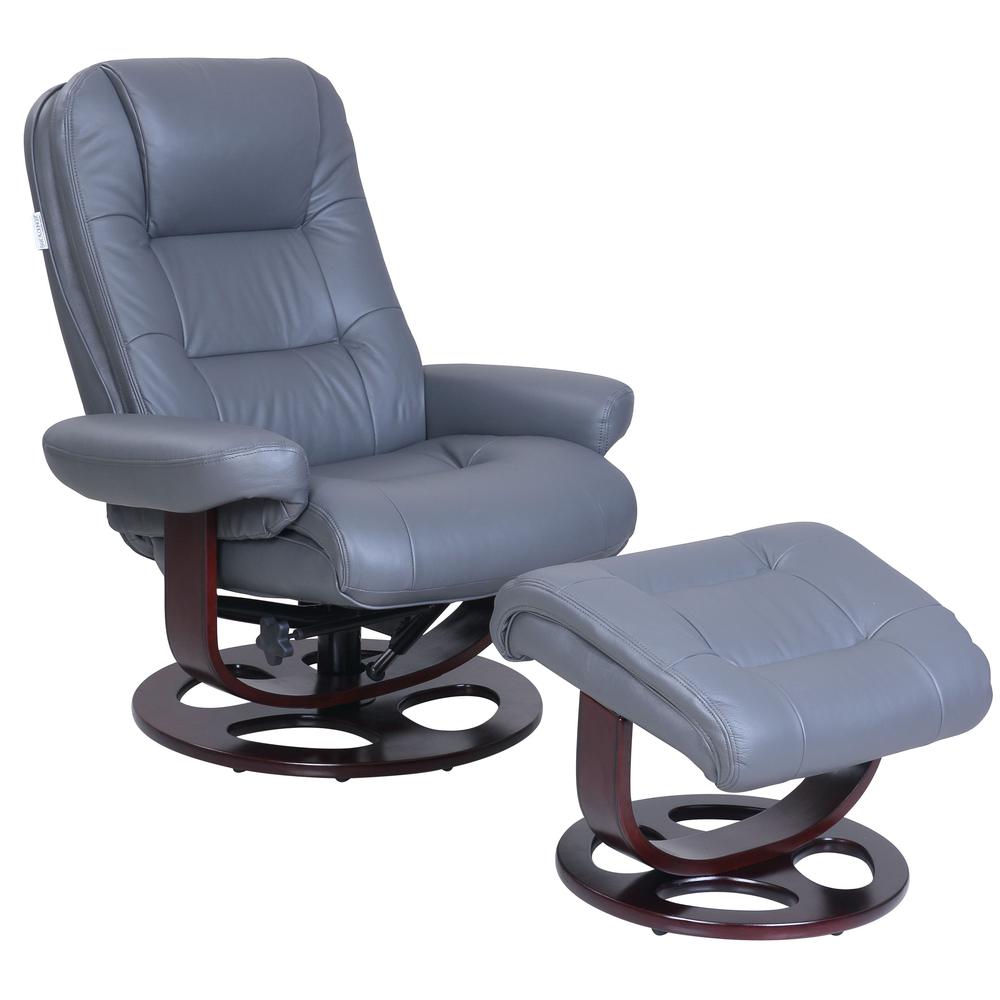 Jacque Swivel Pedestal Recliner w/Ottoman. Picture 1