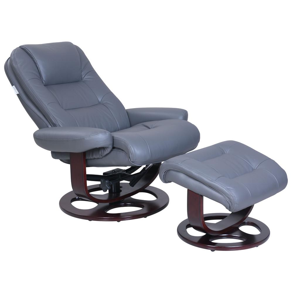 Jacque Swivel Pedestal Recliner w/Ottoman. Picture 3