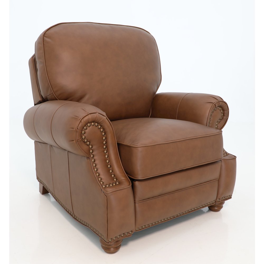 Longhorn Push Thru The Arms Recliner. Picture 1