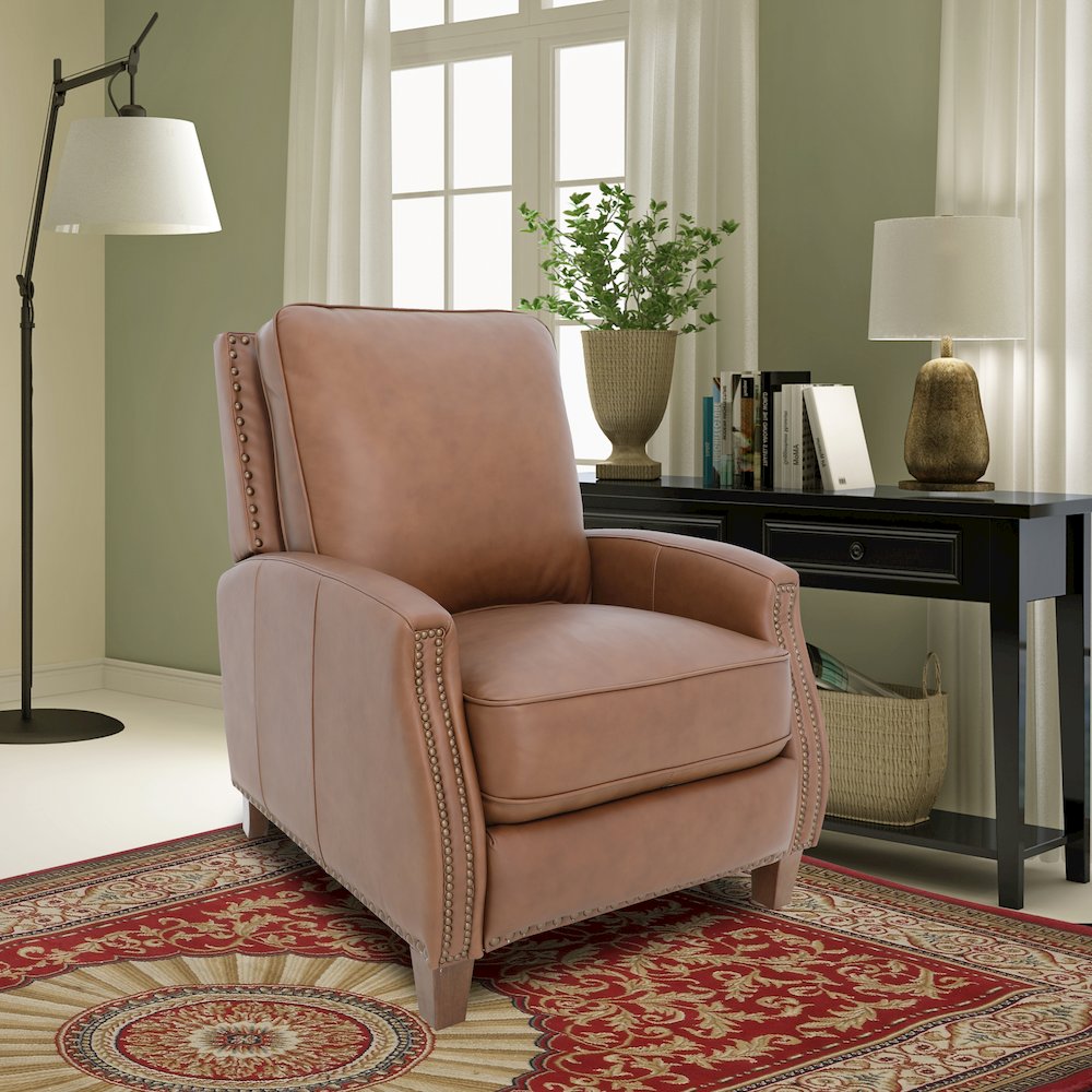 Melrose Push Thru The Arms Recliner. Picture 4
