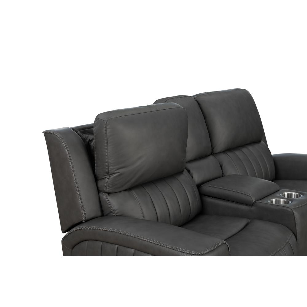 Loveseat w/Power Head Rests, Power Lumbar & Console w/Storage & 2 Cup Holders. Picture 3