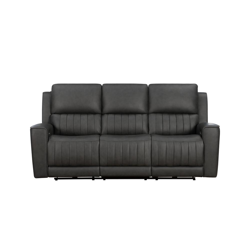 Sofa w/Power Head Rests, Power Lumbar & Drop Down Table w/2 Cup Holders. Picture 2