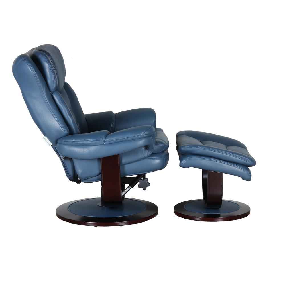 Roscoe Swivel Pedestal Recliner w/Ottoman. Picture 1