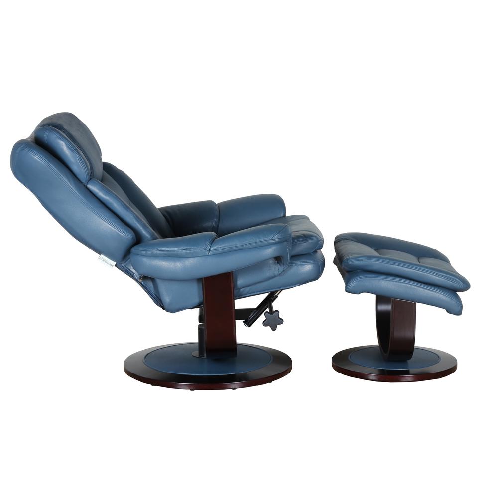 Roscoe Swivel Pedestal Recliner w/Ottoman. Picture 3