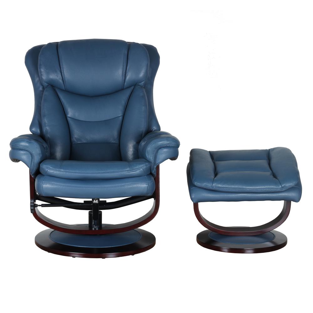 Roscoe Swivel Pedestal Recliner w/Ottoman. Picture 6