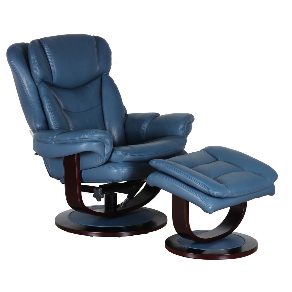 Roscoe Swivel Pedestal Recliner w/Ottoman. Picture 7