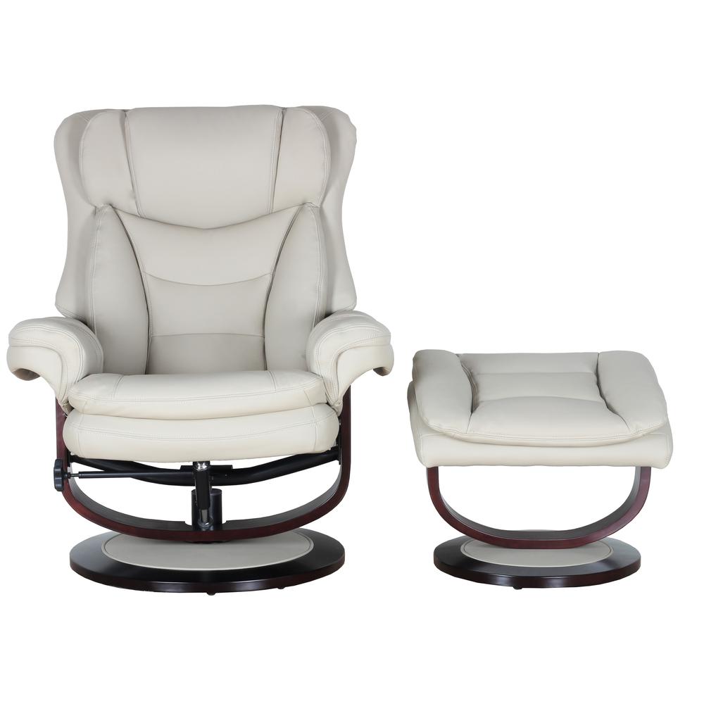 Roscoe Swivel Pedestal Recliner w/Ottoman. Picture 4