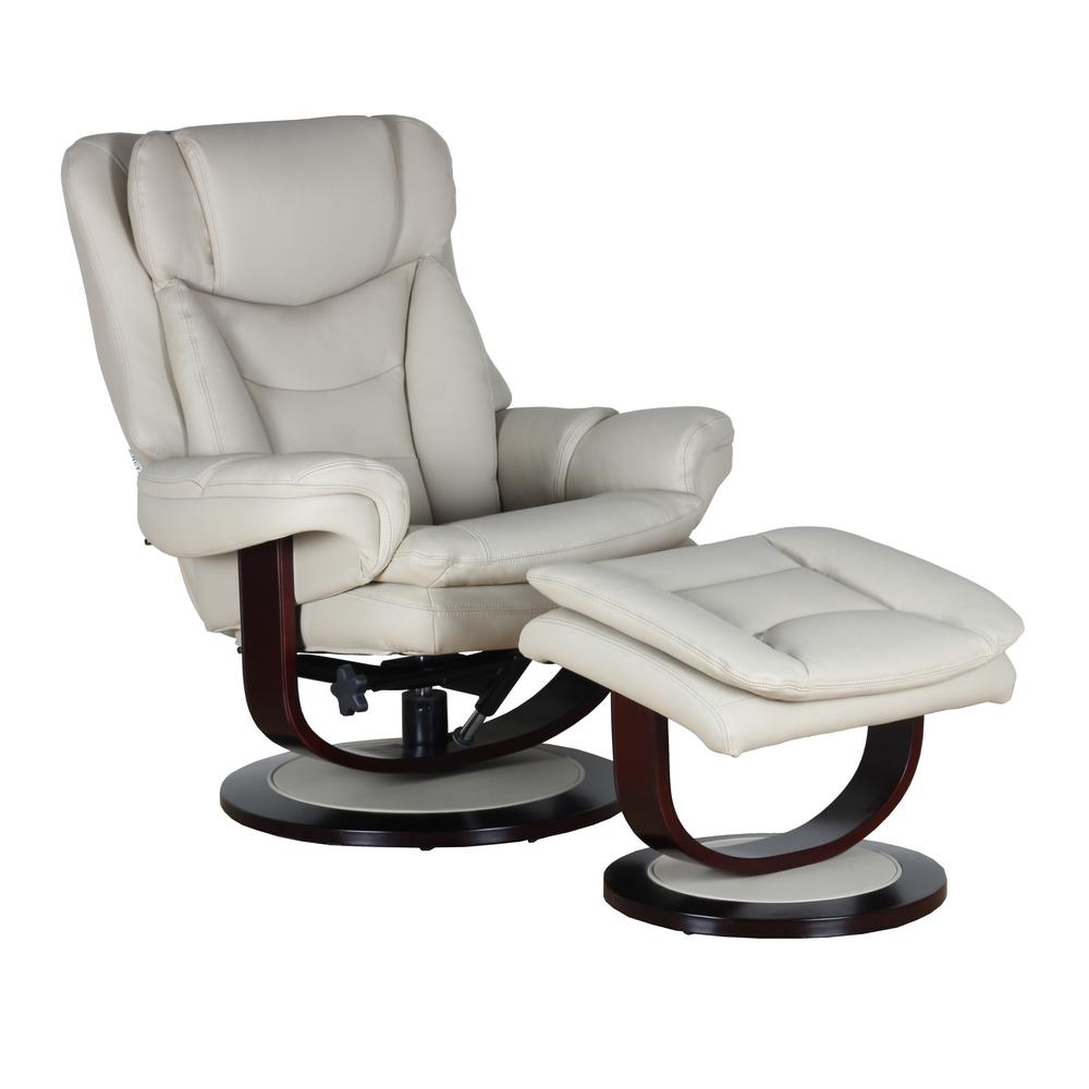 Roscoe Swivel Pedestal Recliner w/Ottoman. Picture 1