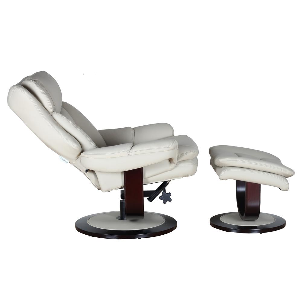 Roscoe Swivel Pedestal Recliner w/Ottoman. Picture 5