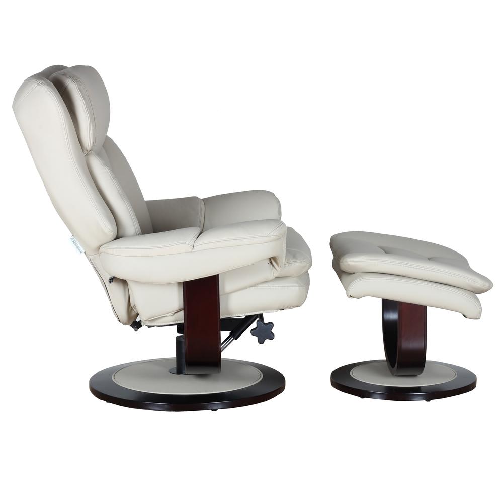 Roscoe Swivel Pedestal Recliner w/Ottoman. Picture 6