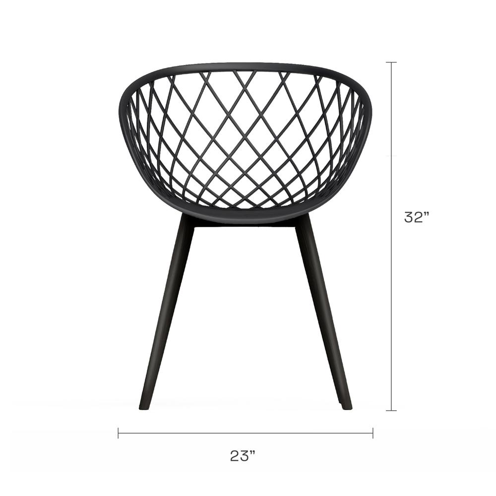 Jamesdar Kurv 3-Piece Chat Set, Black. Picture 6