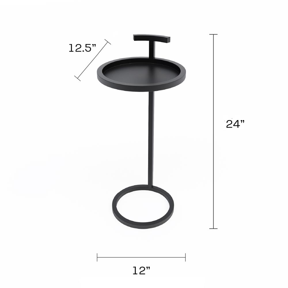 Jamesdar Katrine Camden Black Side Table. Picture 3