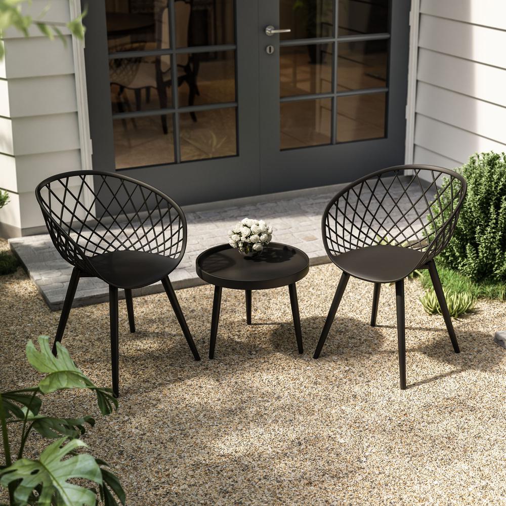 Jamesdar Kurv Chat Table, Black. Picture 2